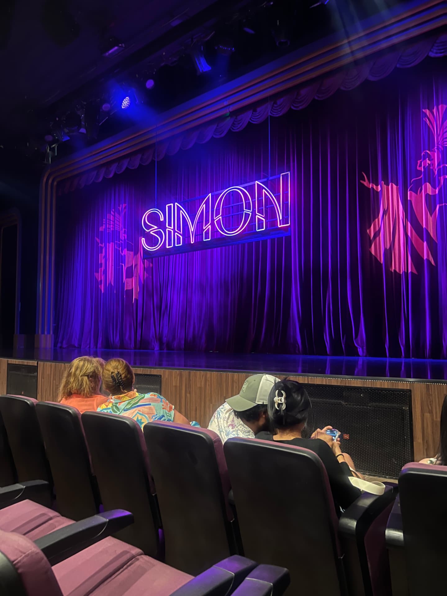 The Simon Cabaret Show stage in Phuket before the performance